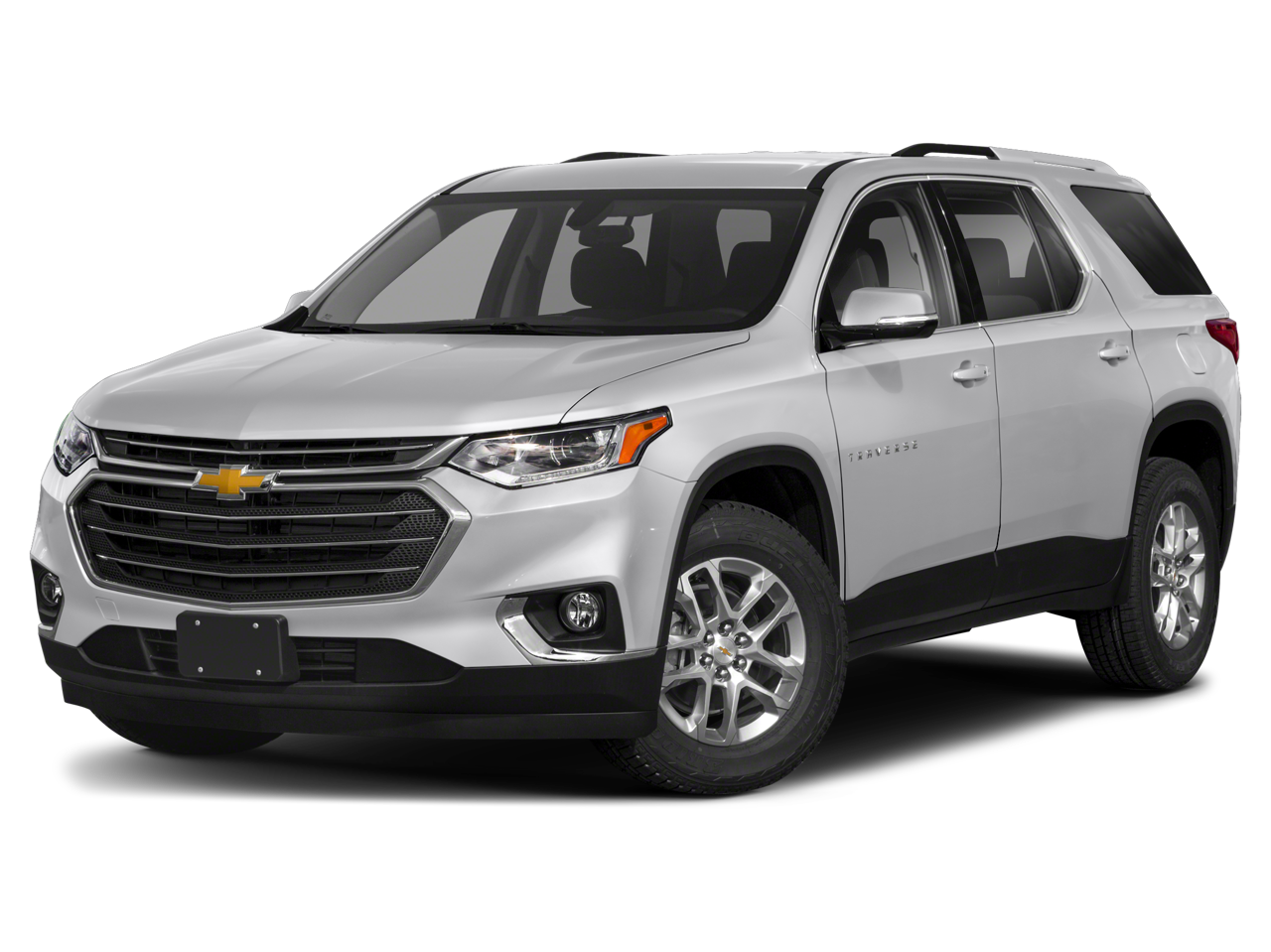 2018 Chevrolet Traverse LT Cloth in Satin Steel Metallic — front three-quarter view