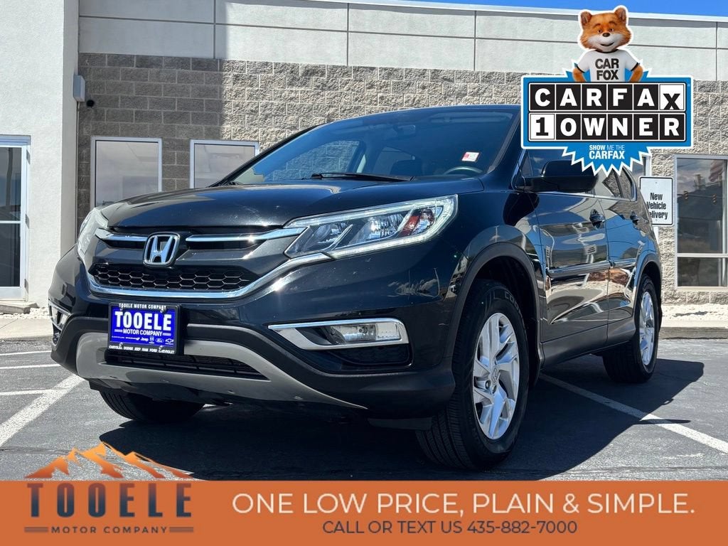 2016 Honda CR-V EX in Black — front three-quarter view