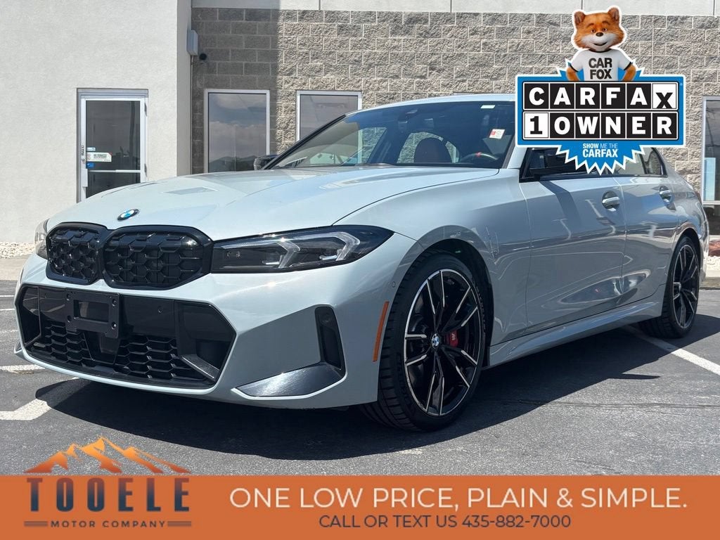 2026 BMW 3 Series M340i NA xDrive in Brooklyn Grey — front three-quarter view