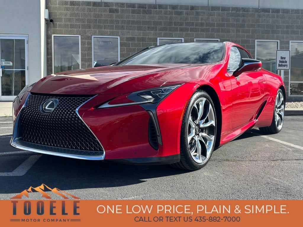 2018 Lexus LC 500 LC 500 in Red — front three-quarter view