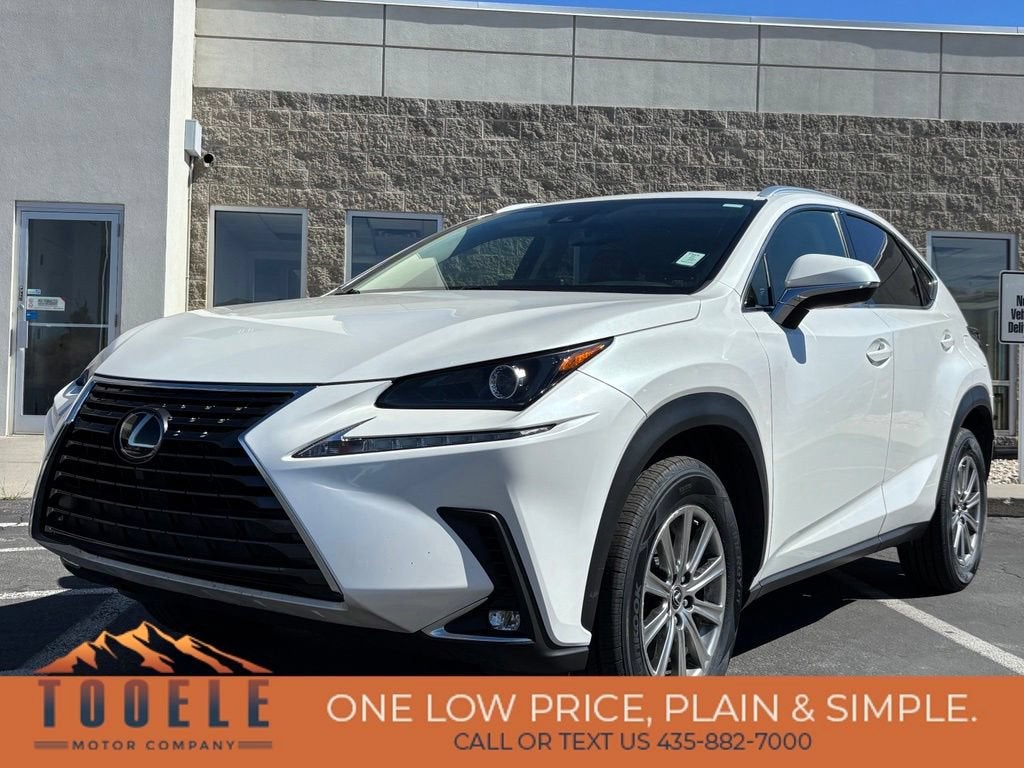2021 Lexus NX 300 NX 300 in White — front three-quarter view