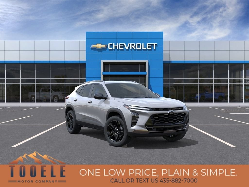 2026 Chevrolet Trax ACTIV in Sterling Gray Metallic — front three-quarter view